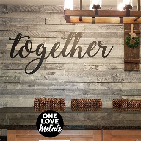 12 Dining Room Wall Decor Together Sign Together Metal Sign Gather