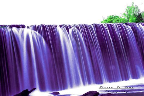 Purple Waterfall Photograph By Lois Davis