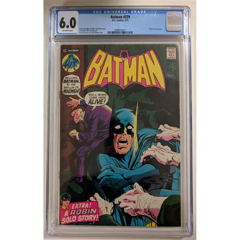 1971 Batman Issue 229 Dc Comic Book Cgc 60 Pristine Auction