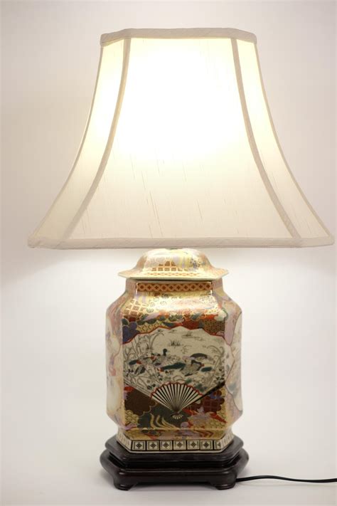 Japanese Imari Porcelain Table Lamp Fine Asian Lamps