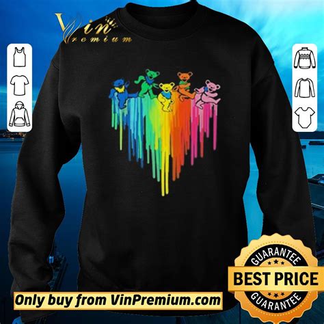 Premium Grateful Dead Dancing Bears Heart Shirt Kutee Boutique