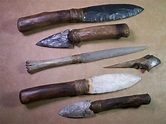 Stone Age Knife Replica Texas blade Arrowhead flint | Etsy
