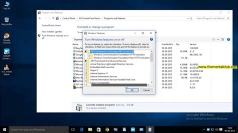 How To Enable Microsoft Net Framework In Windows 10 Youtube