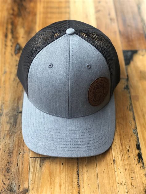 Leather Patch Snapback Hat Wicked Barley