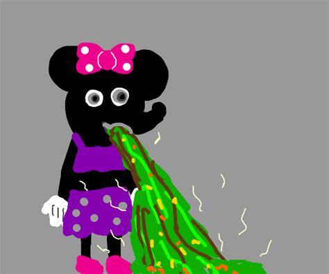 Minnie Mouse Puking Drawception