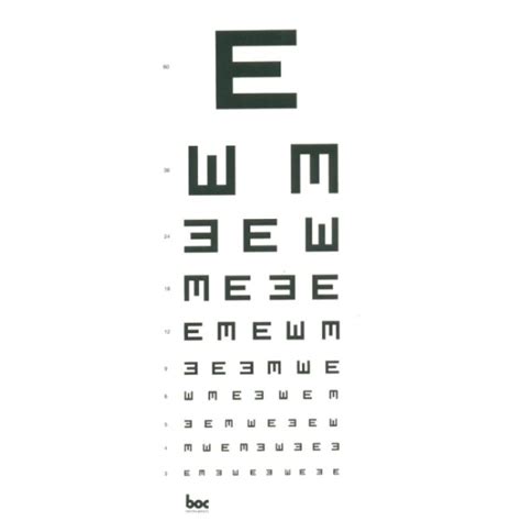 Eye Chart Direct 6m Es Aandr Medical Supplies