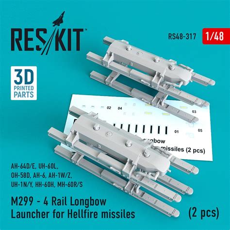 148 M299 4 Rail Longbow Launcher For Hellfire Missiles 2 Pcs