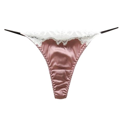 93 Silk 7 Spandex Womens Low Rise Lace G String Thong Sexy Perizoma Tanga Ebay