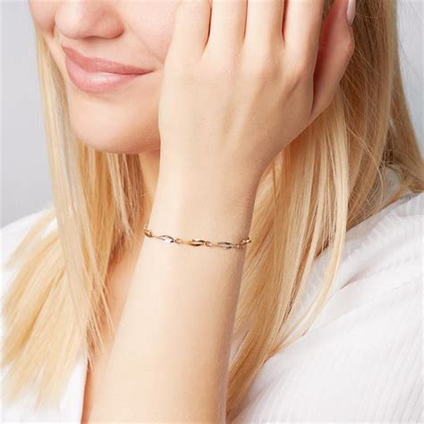 Armband Aus 333er Gold Bicolor Gb0002