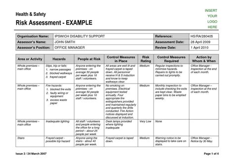 Iso Risk Assessment Methodology Template Images