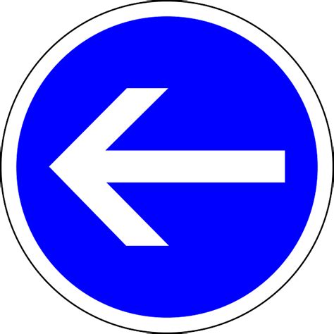 Traffic Sign Turn Left · Free Vector Graphic On Pixabay