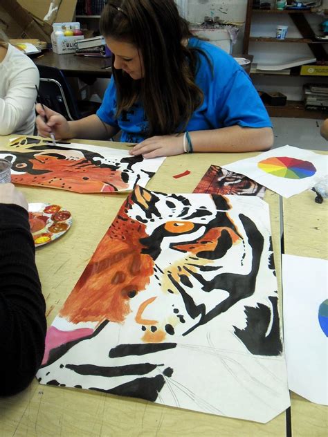 Lessons From The K 12 Art Room Cropped Animal Portrait Paintings Art
