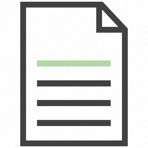 Document File Layout List Page Sheet Text Icon
