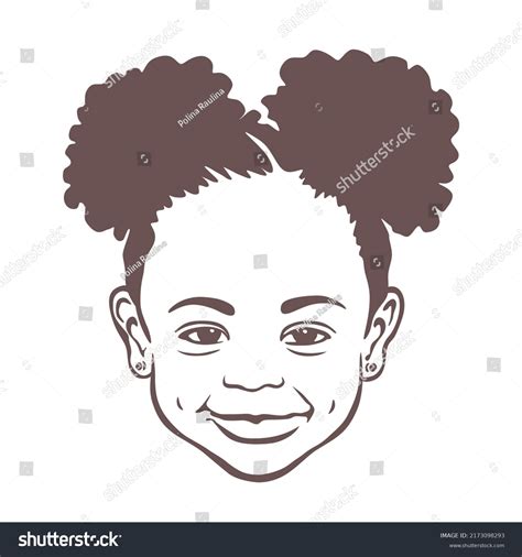 African American Girl Clipart Black And White