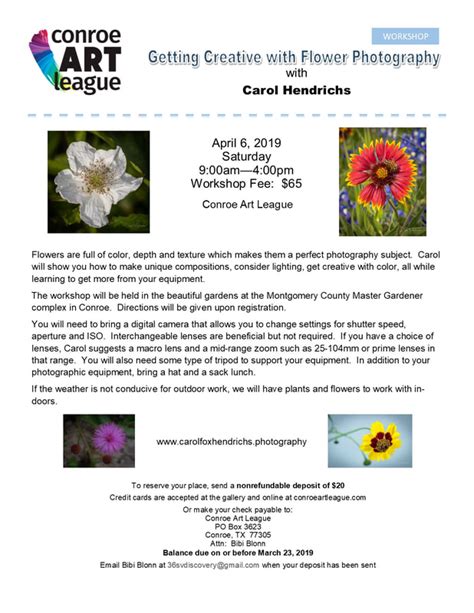 Lone Star Art Guild Conroe Art Leaguegetting Creative With Flower