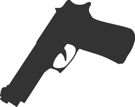 Gun Weapon Silhouette Free Vector Graphic On Pixabay