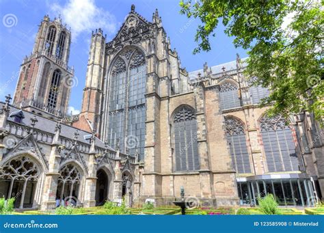 St Martin S Cathedral On Central Square Utrecht Netherlands Stock