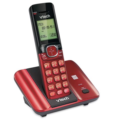 Teléfono Casa Vtech Cs6519 16 Rojo
