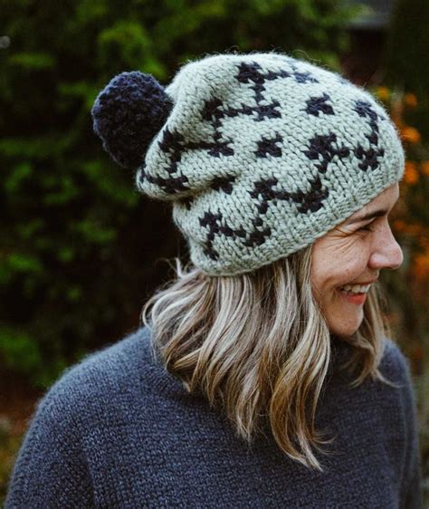 Simple Colorwork Slouch Hats Using Wool And The Gang Alpachino Merino Slouch Hat Pattern