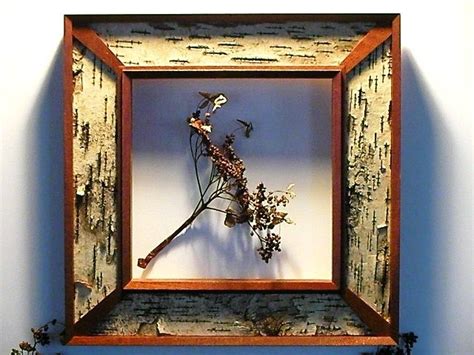 Shop birch lane for farmhouse & traditional picture frames, in the comfort of your home. Hand Made Symetrical Mahogany And Birch Bark Frame by The ...