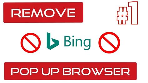 Bing Search And Pop Up Removal Easy Step By Step Youtube