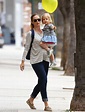 Emily Blunt keeps it casual as she takes daughter Hazel for a haircut ...