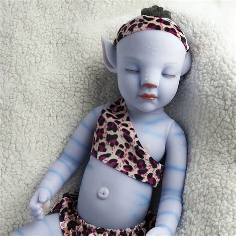 Buy Tiaioang 20 Inch Avatar Realistic Dolls Blue Body Full Vinyl Baby