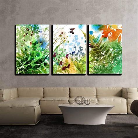 Wall26 3 Piece Canvas Wall Art Floral Spring And Summer Design