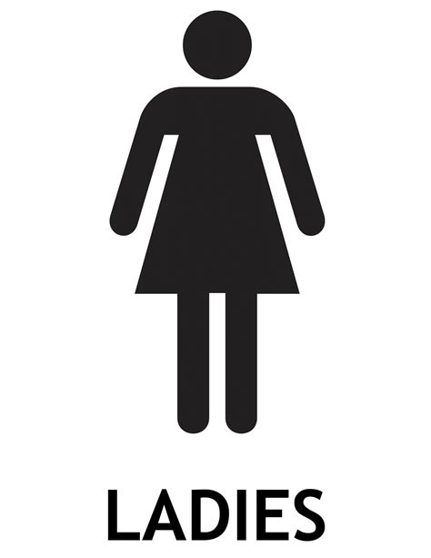 Bathroom Signs Poster Template