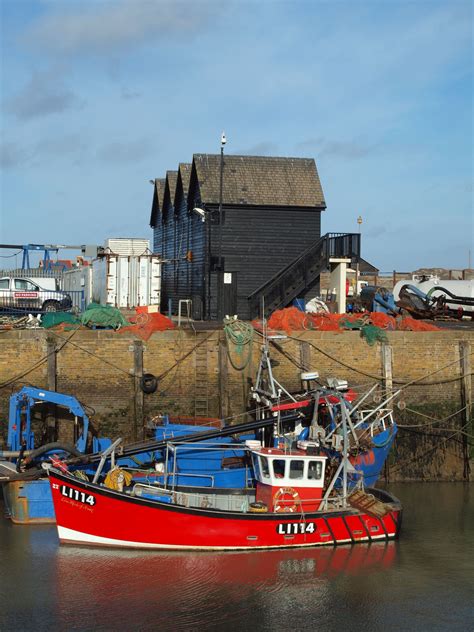 A Fishing Boat Or Trawler In Whitstable Harbour Shared Fishing