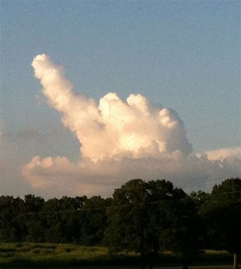 The Finger Of GOD Cloud Formation Over Neel Community In Morgan