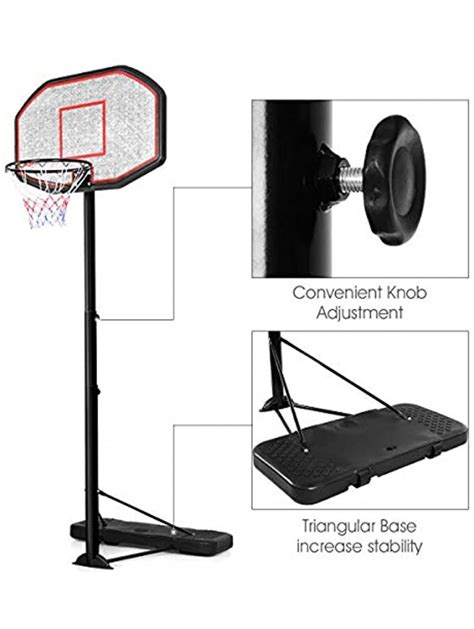 Giantex Portable Basketball Hoop 10 Ft Indoor Outdoor Adjustable Height