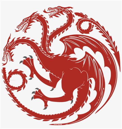 Tolkien's drogon is given a more sensual and affectionate tone towards daenerys since she is closest to him, and he was named after her late husband, drogo. A Red Three-headed Dragon, On A Black Field - Game Of Thrones Dragons Logo Transparent PNG ...