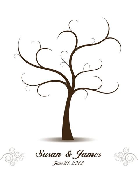 Wedding Tree Template Clipart Best