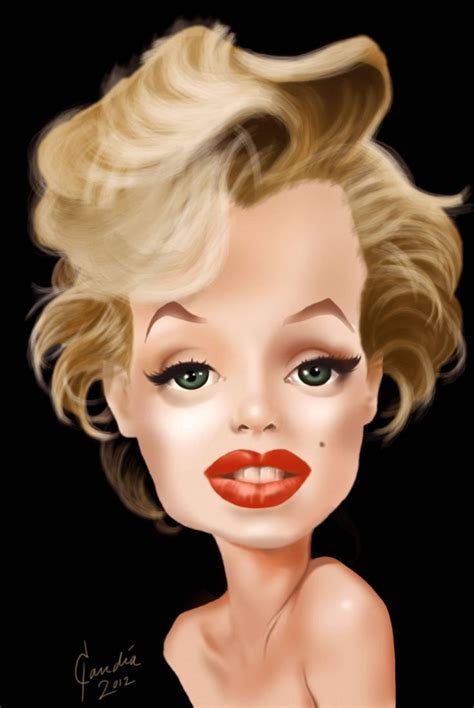 Caricature Marilyn Monroe Super H Ada Googlom Caricature Celebrity
