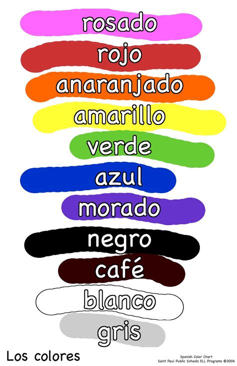 Learn Spanish Colors Worksheets Alv Daily