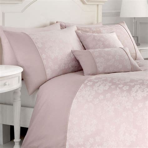 Blush Duvet Covers Pink Floral Jacquard Quilt Cover Luxury Bedding Sets