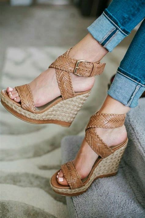 Reach new heights on a night out and browse stay on trend with clear straps and feature heels from simmi shoes, or scroll public. 58 Absolutely Cool Wedge Heel Varieties to Sport This ...