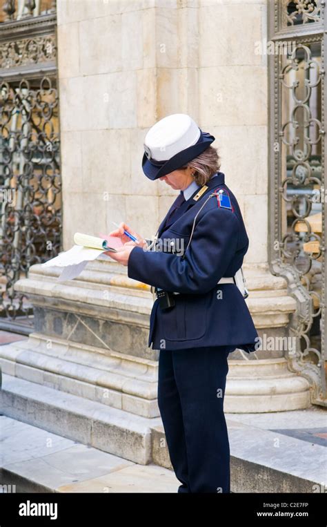 Female Police Writing Ticket