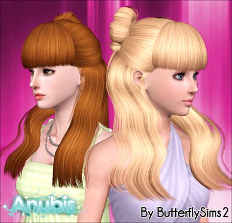 My Sims 3 Blog Butterfly Sims2 Hair 013 ~ Converted For Teen To Adult By Anubis 360