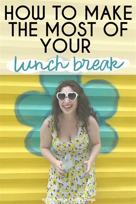 These tried and tested ideas have now been brought together in her book gone for lunch: 8 ways to make the most of your lunch break - ew & pt