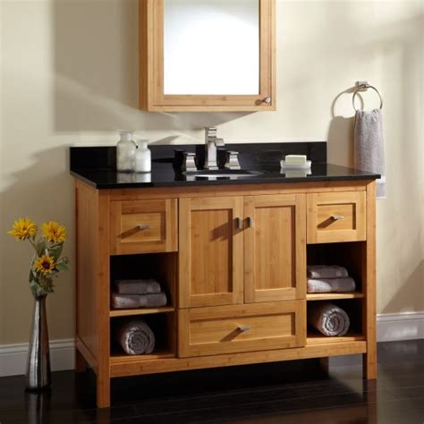 Employ Bamboo Bathroom Cabinets For Enhanced Home Décor Hometone