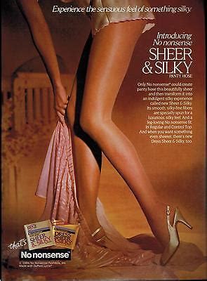 1986 NO NONSENSE Pantyhose Sheer Silky Magazine Print AD EBay