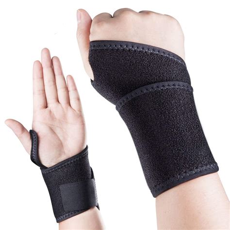 Peroptimist Wrist Brace Left Right Hand Adjustable Wrist Strap Hand
