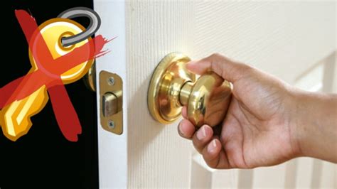 How To Open A Locked Door Without A Key Youtube