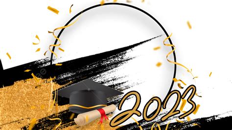 Graduation Season 2023 Texture Border Celebration Brush Graduation