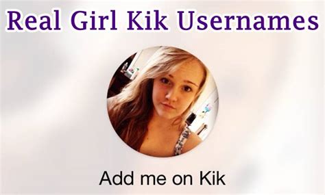 Find The Real Girl Kik Usernames In The Social Apps Fre Download