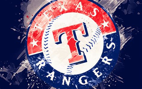 Download Wallpapers Texas Rangers 4k Grunge Art Logo American