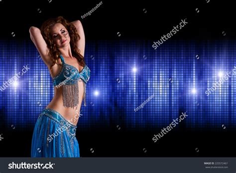 Attractive Brunette Bellydancer On Stage Stock Photo Shutterstock