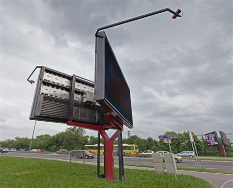 “v” Shaped Double Sided Led Digital Billboard 6x3m Panel Size Arths